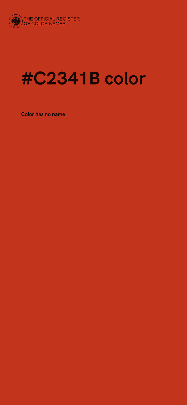 #C2341B color image