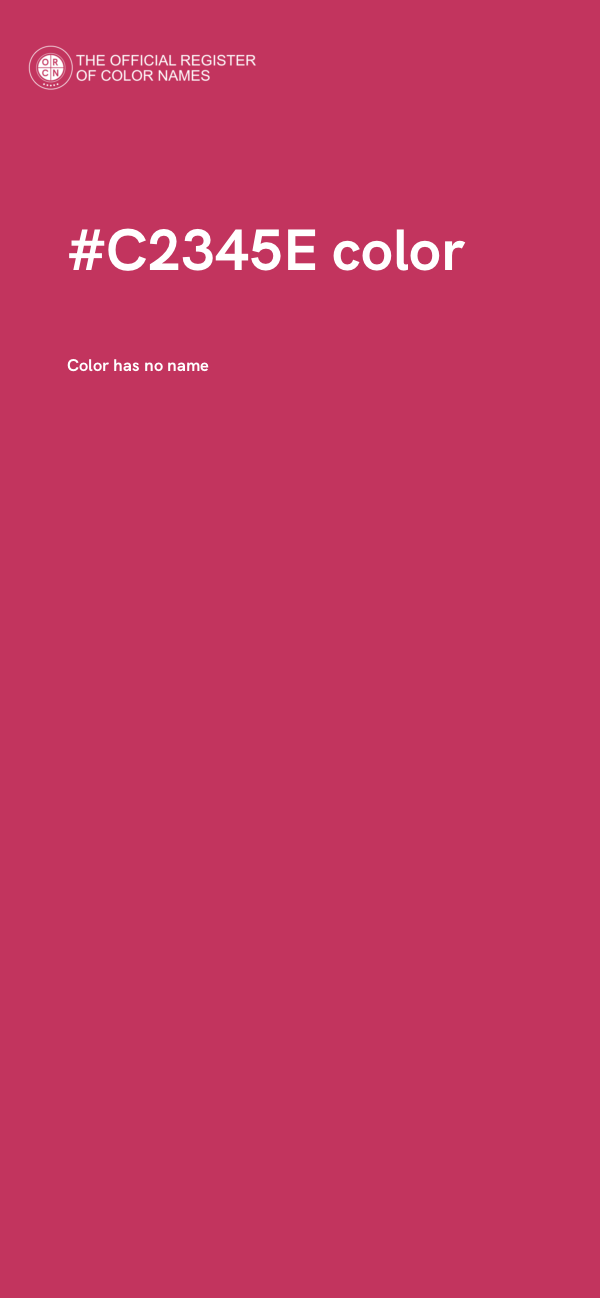 #C2345E color image