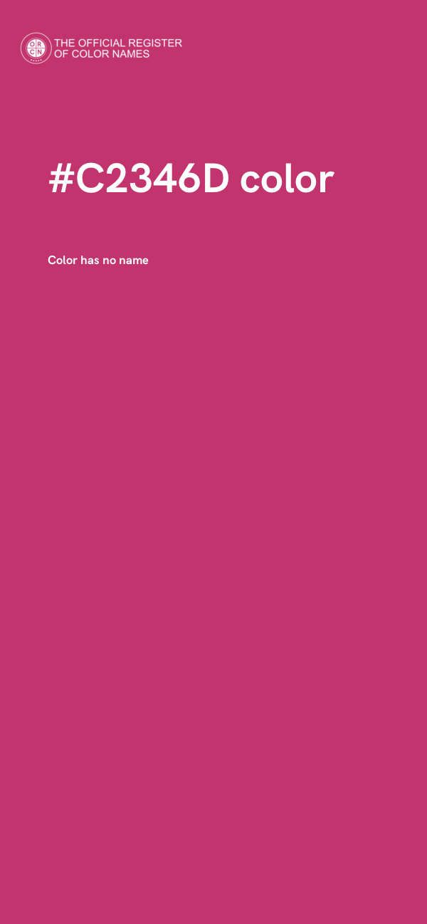 #C2346D color image