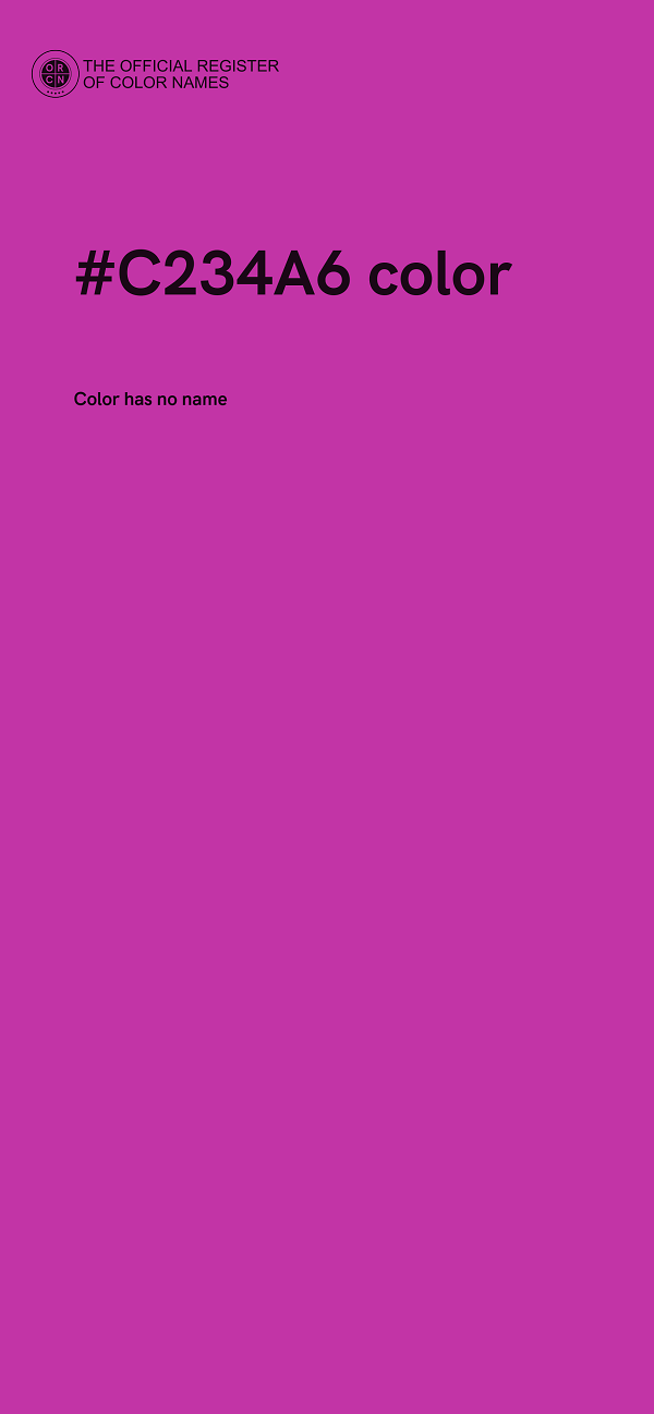 #C234A6 color image