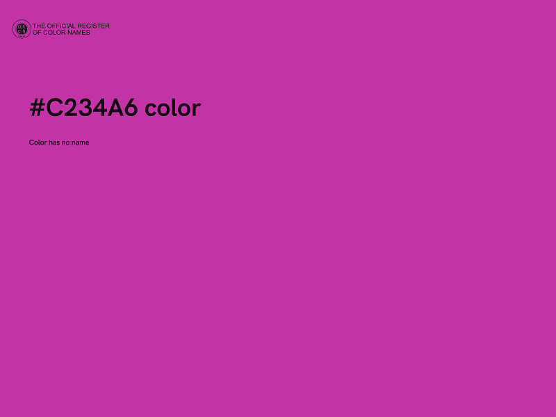 #C234A6 color image