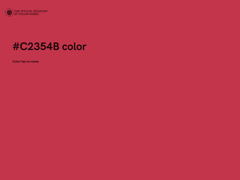 #C2354B color image