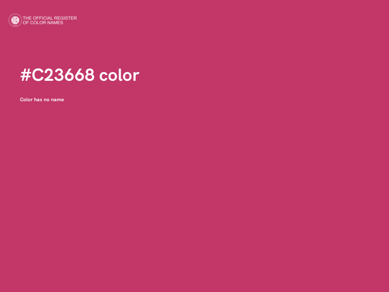 #C23668 color image
