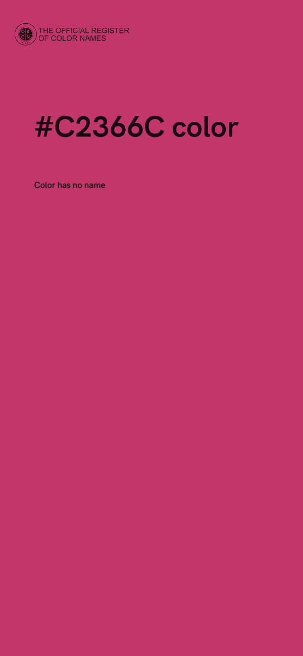 #C2366C color image