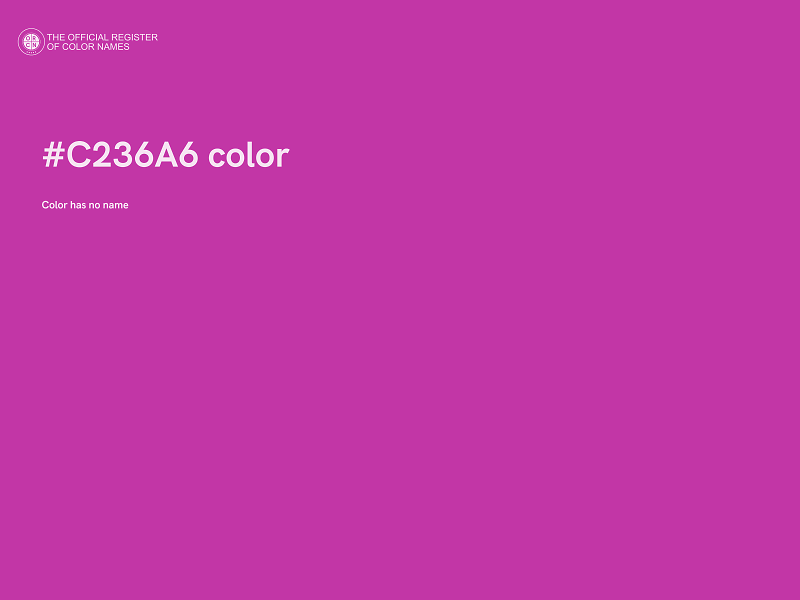 #C236A6 color image
