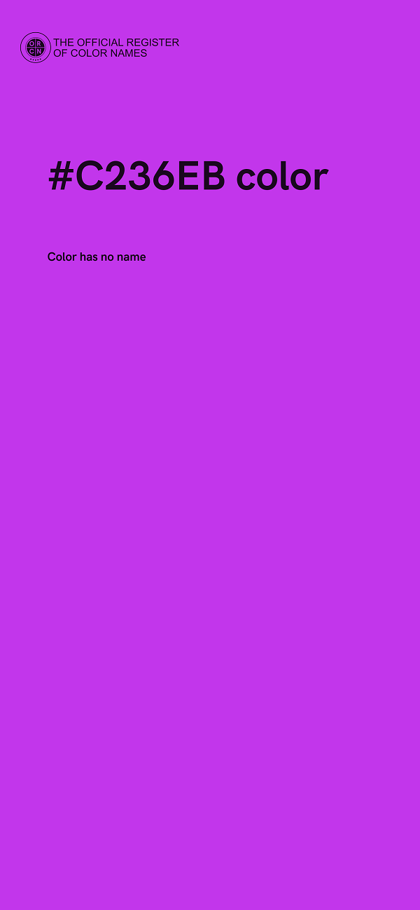 #C236EB color image