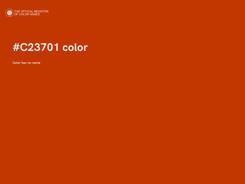 #C23701 color image