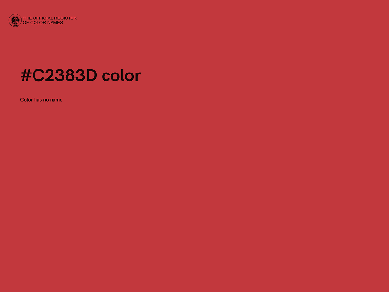 #C2383D color image