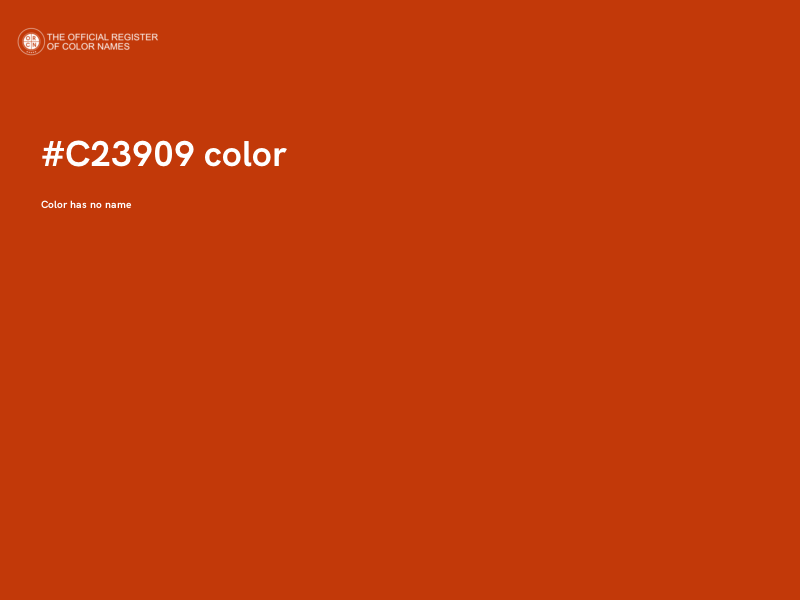 #C23909 color image