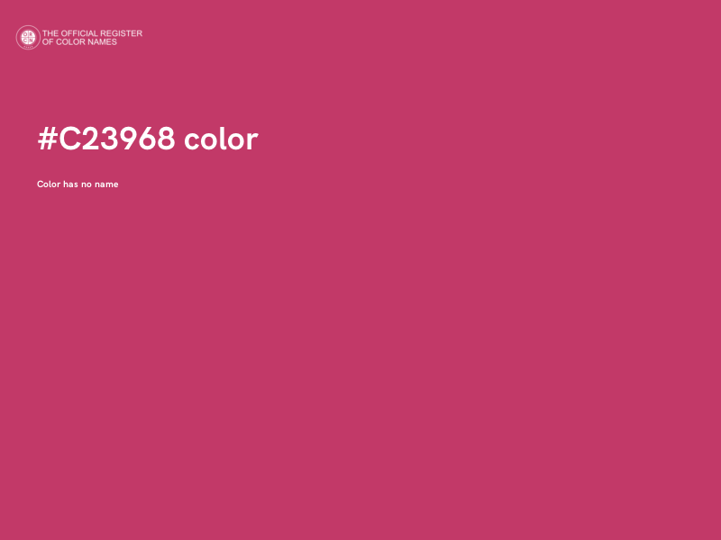 #C23968 color image