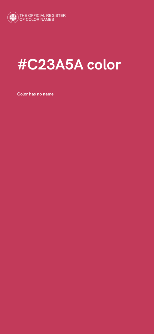 #C23A5A color image