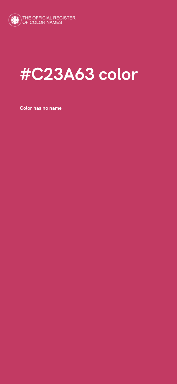 #C23A63 color image