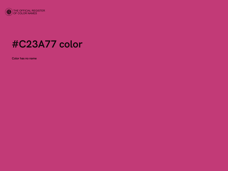 #C23A77 color image