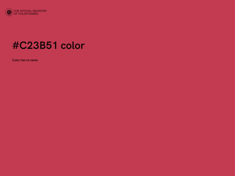 #C23B51 color image