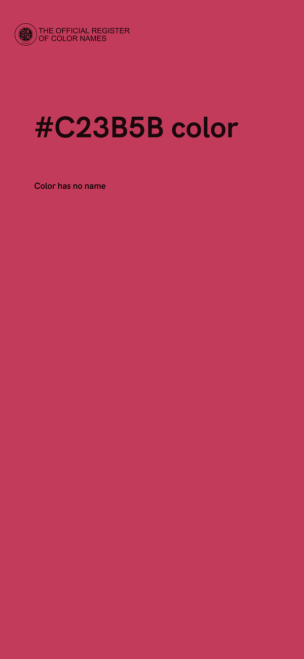 #C23B5B color image