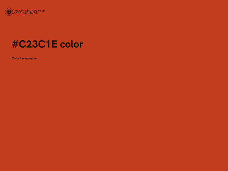 #C23C1E color image