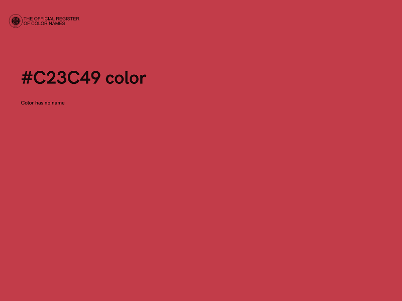 #C23C49 color image