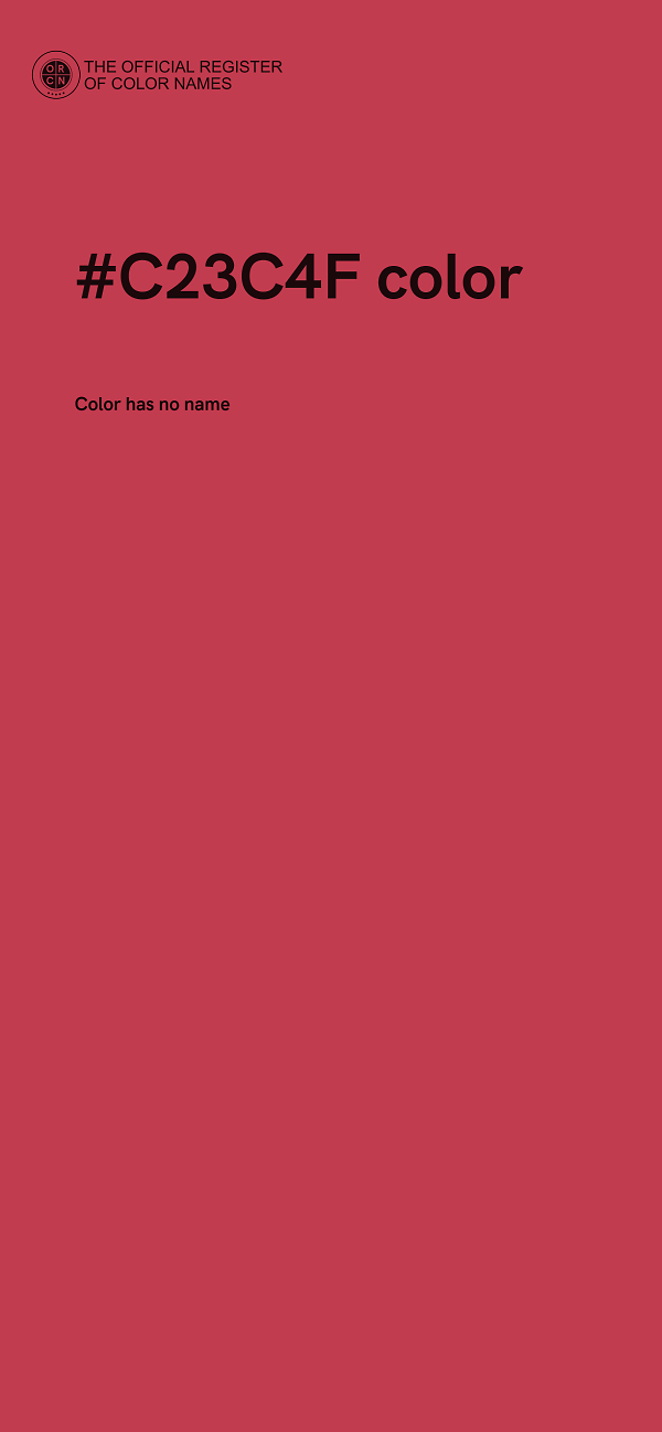 #C23C4F color image