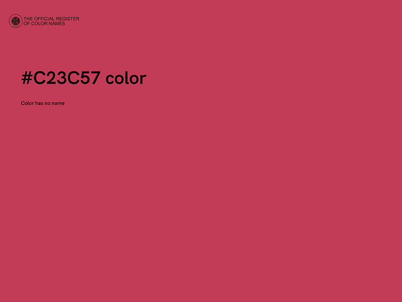 #C23C57 color image