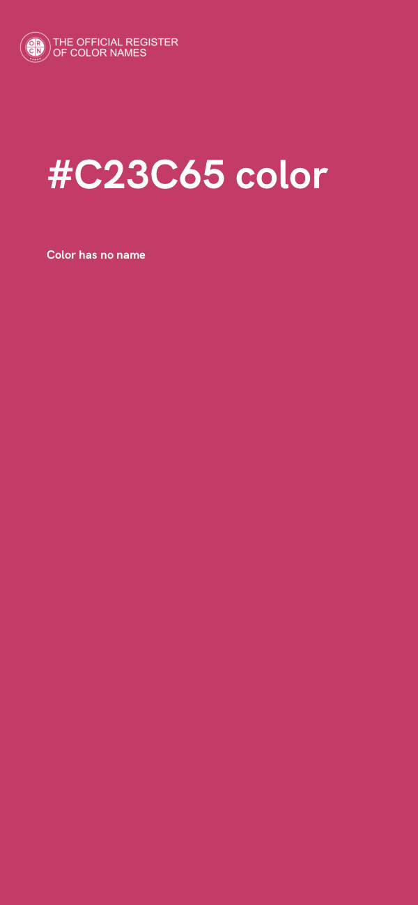 #C23C65 color image