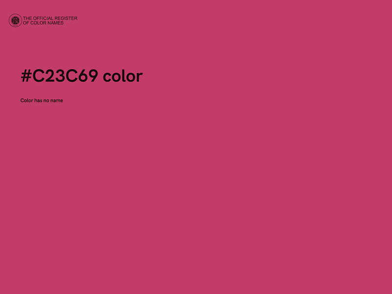 #C23C69 color image