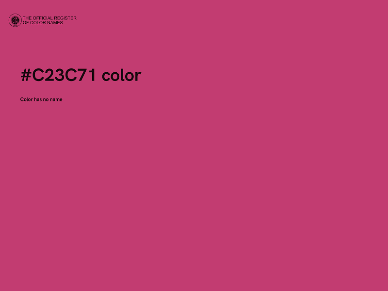 #C23C71 color image