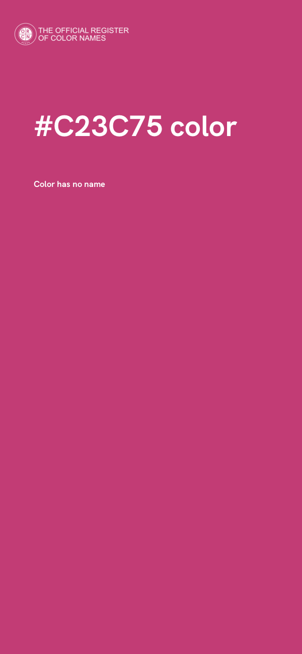 #C23C75 color image