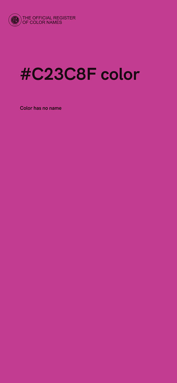#C23C8F color image