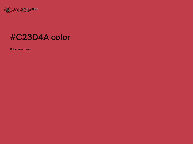 #C23D4A color image