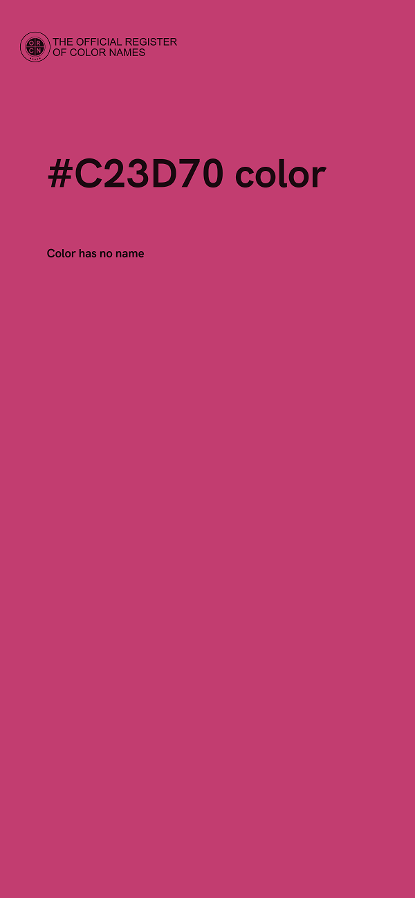 #C23D70 color image