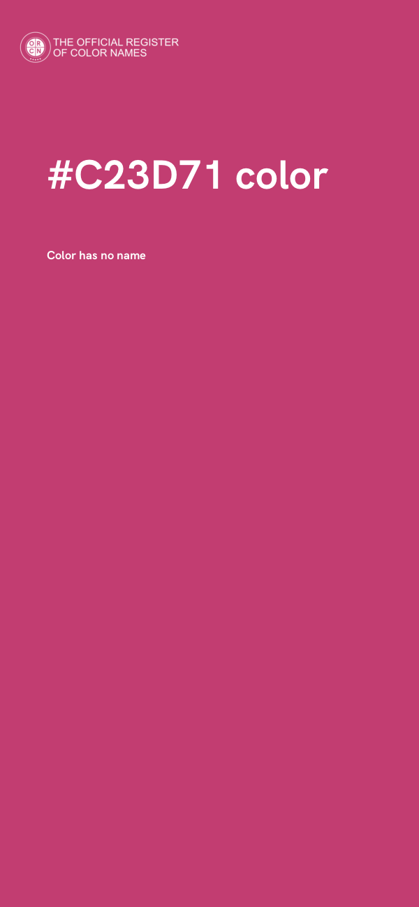 #C23D71 color image