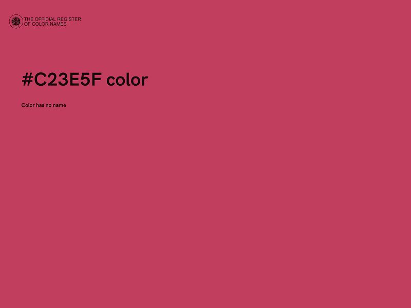 #C23E5F color image