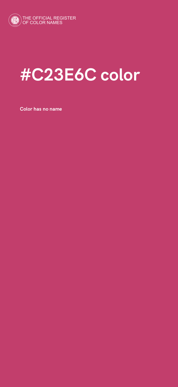 #C23E6C color image