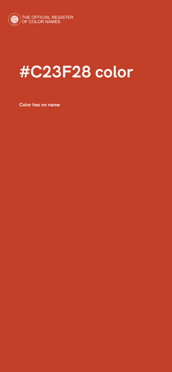 #C23F28 color image