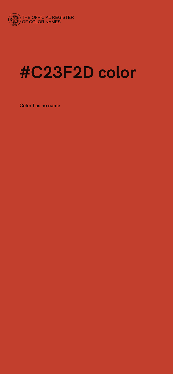 #C23F2D color image