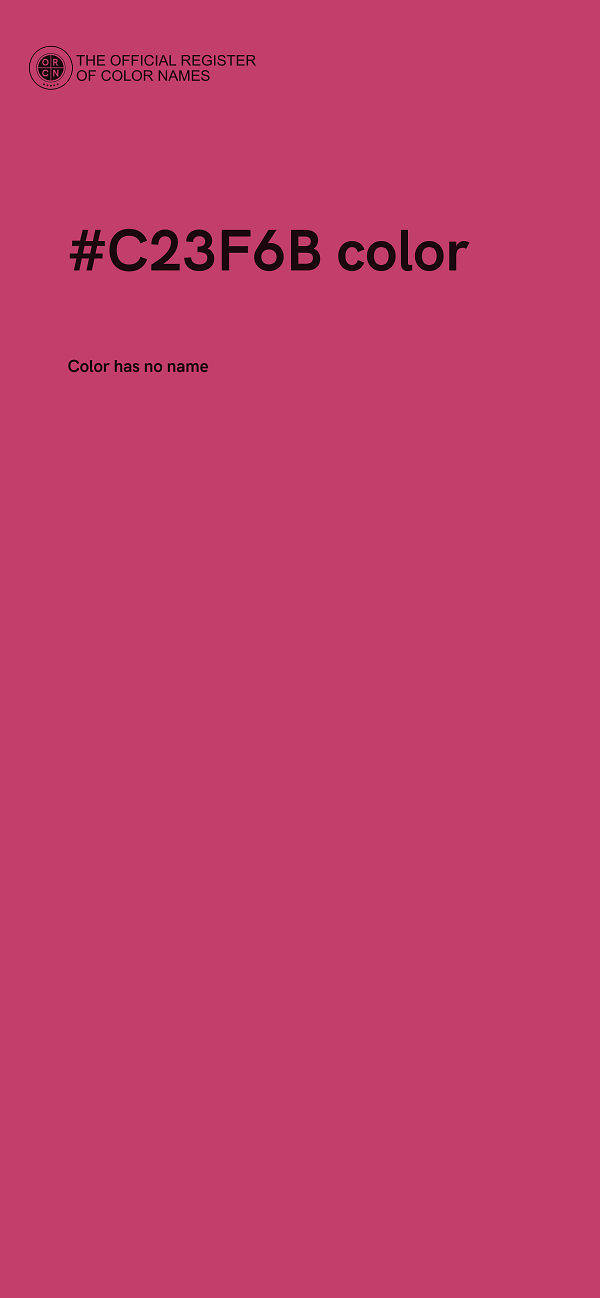 #C23F6B color image