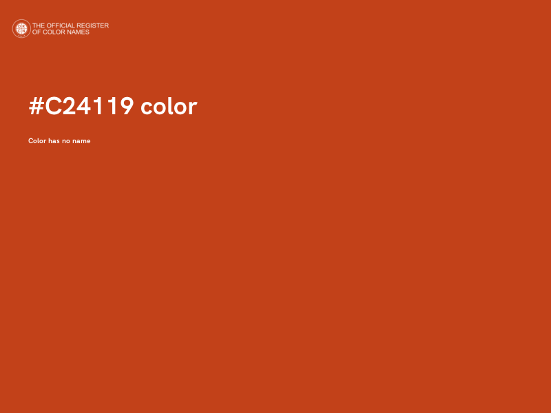 #C24119 color image