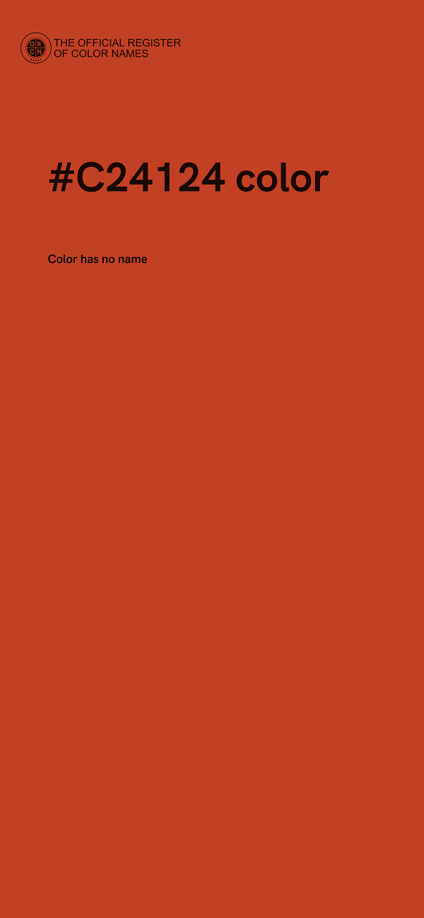 #C24124 color image