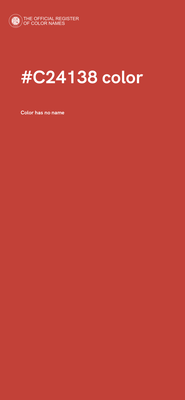 #C24138 color image