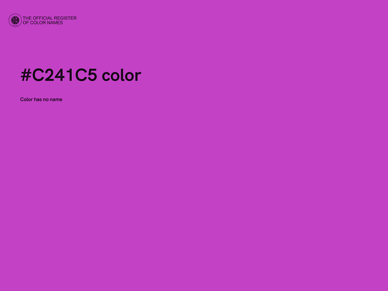 #C241C5 color image