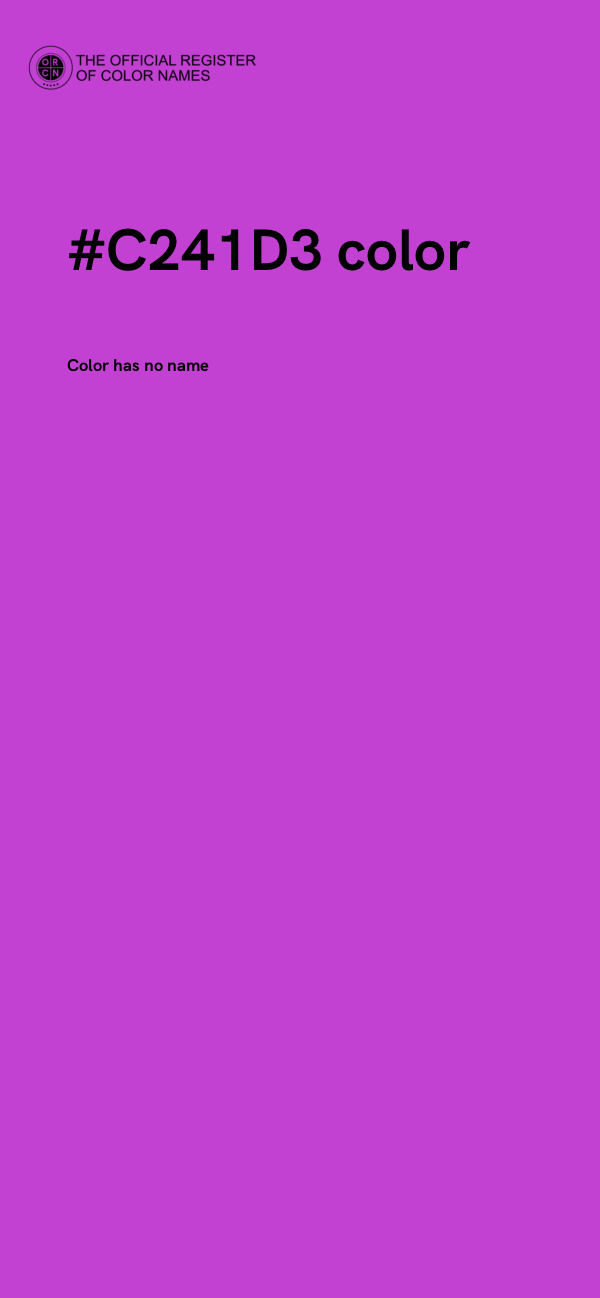 #C241D3 color image
