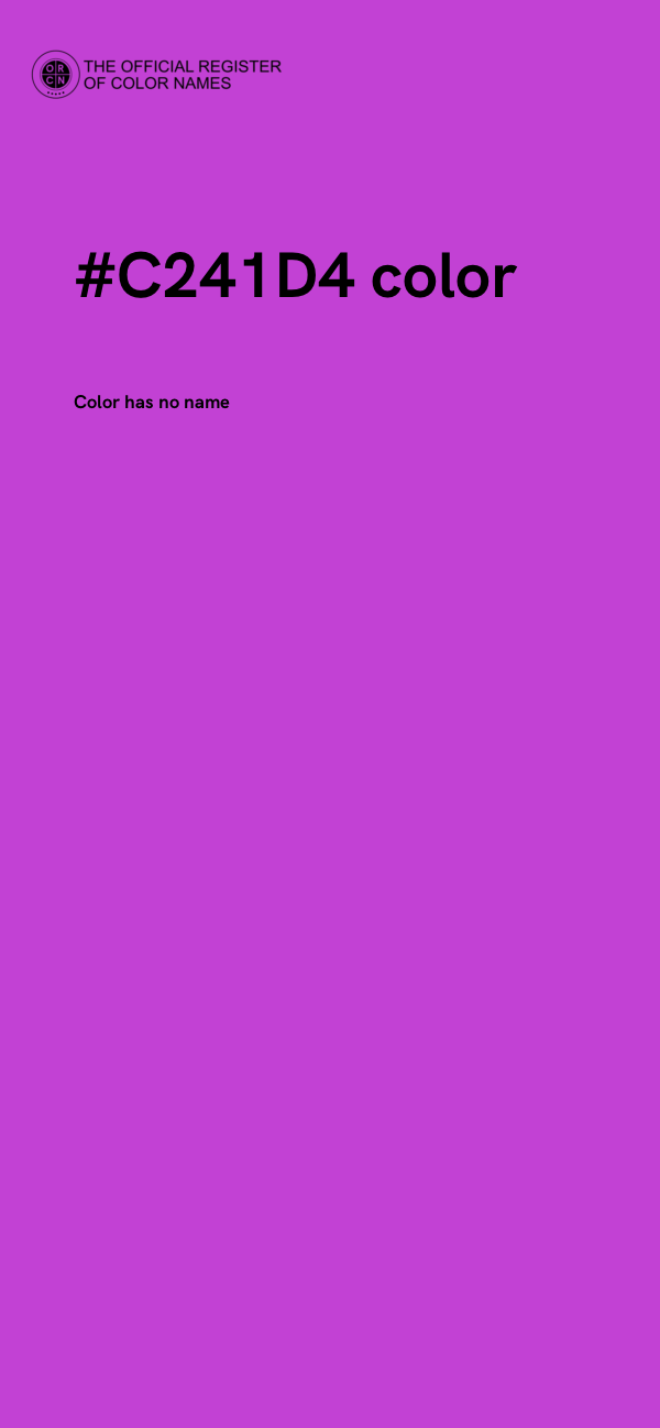 #C241D4 color image