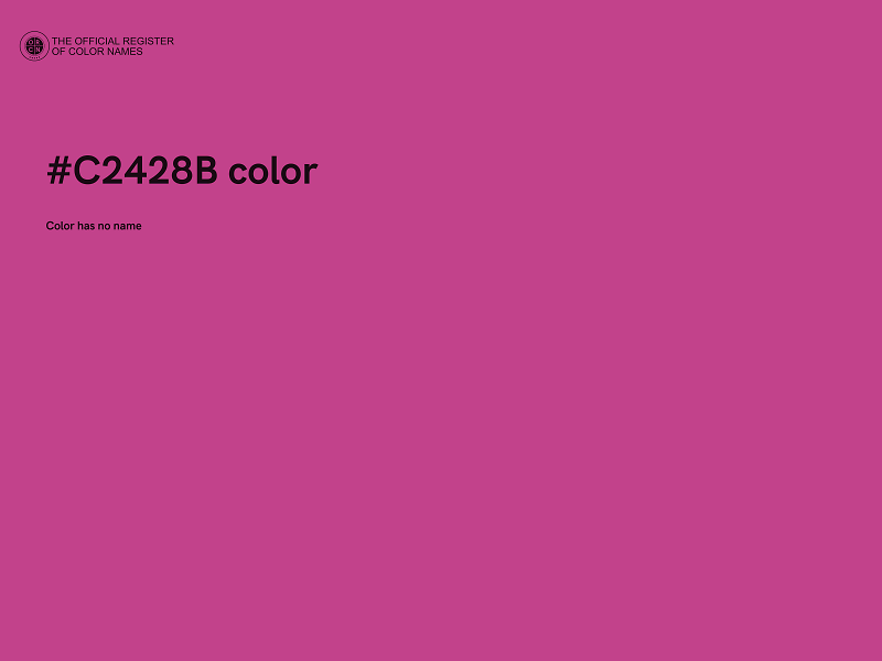 #C2428B color image