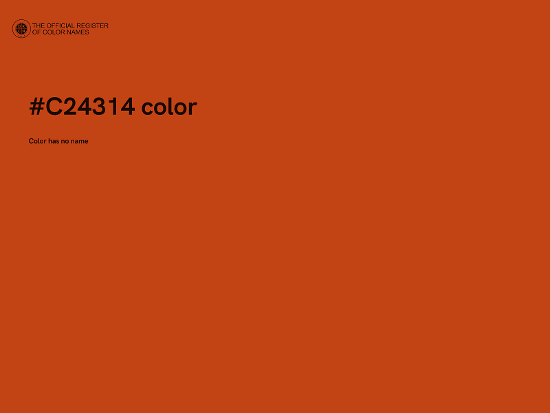 #C24314 color image