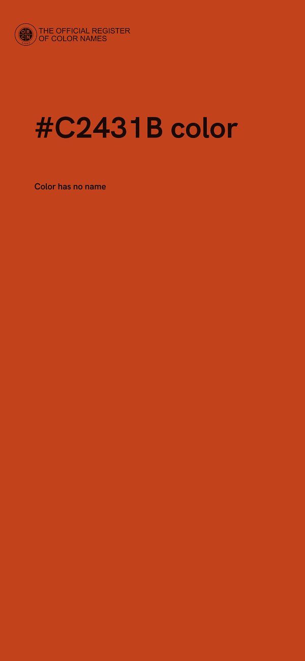 #C2431B color image
