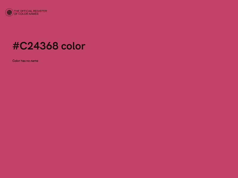 #C24368 color image