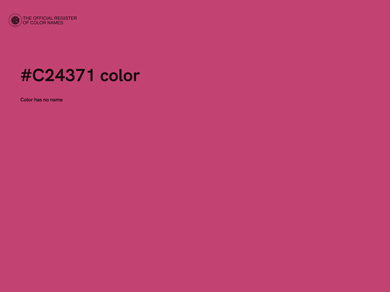 #C24371 color image