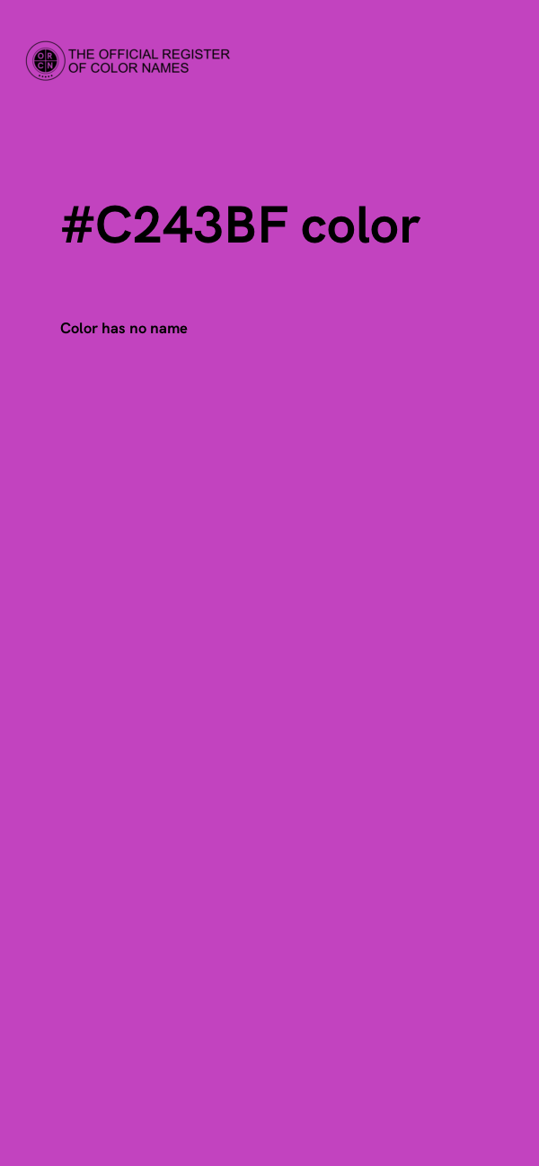 #C243BF color image