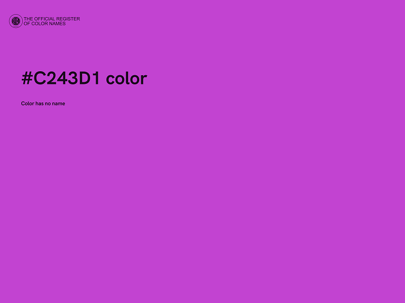 #C243D1 color image