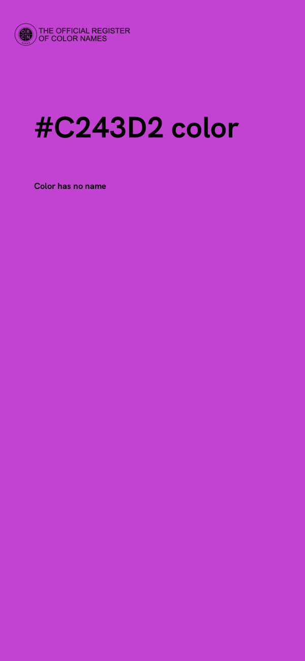 #C243D2 color image